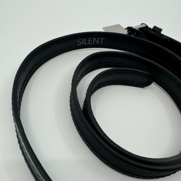 DAMIR DOMA SILENT Skinny Unisex Leather Belt Clincher Silver Buckle main image 8